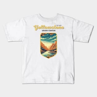 USA - NATIONAL PARK - YELLOWSTONE Grand Canyon of the Yellowstone - 6 Kids T-Shirt